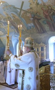 Крещальная литургия в Свято-Троицком кафедральном соборе г.Саратова