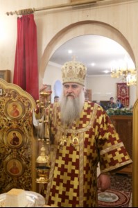 Божественная литургия в храме в честь иконы Божией Матери «Скоропослушница» г. Шиханы Вольского района