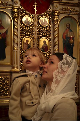 Великая рождественская вечерня в Покровском соборе г. Саратова