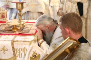 Крещальная литургия в Свято-Троицком кафедральном соборе г.Саратова