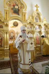 Великое освящение храма в честь святого благоверного князя Михаила Черниговского и боярина его Феодора г. Саратова