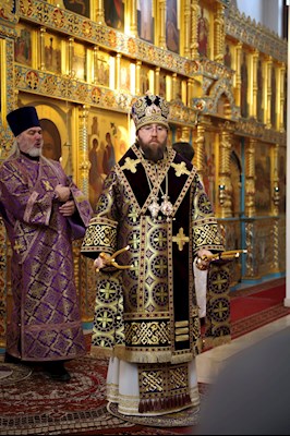 Литургия Преждеосвященных Даров в Свято-Алексиевском женском монастыре г. Саратова