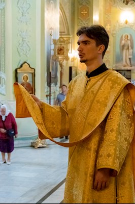 В Покровском соборе г. Саратова встретили ковчег с частицей мощей святителя Спиридона Тримифунтского