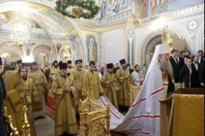 Великое освящение верхнего храма во имя Святой Живоначальной Троицы Свято-Троицкого кафедрального собора города Саратова