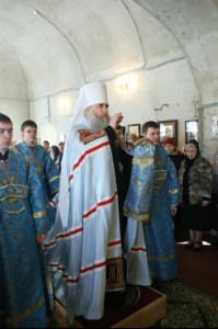 Всенощное бдение в храме Благовещения Пресвятой Богородицы г. Саратова