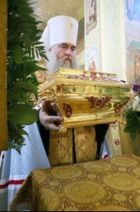 Встреча святых мощей святого равноапостольного князя Владимира и Всенощное бдение в храме в честь Покрова Пресвятой Богородицы г.Саратова