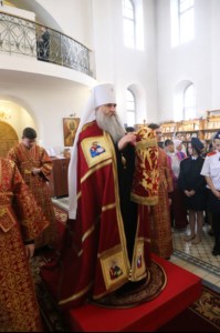 Божественная литургия в храме во имя святых первоверховных апостолов Петра и Павла г. Аткарска