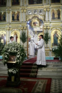 Заупокойная Литургия и панихида в Духосошественском кафедральном соборе Саратова