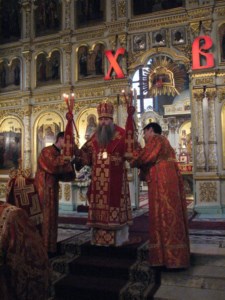 Всенощное бдение в Духосошественском кафедральном соборе г. Саратова