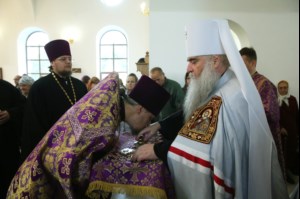 Божественная литургия в храме в честь Рождества Христова г.Саратова
