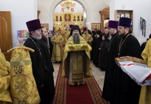 Божественная литургия в Свято-Алексиевском женском монастыре г. Саратова