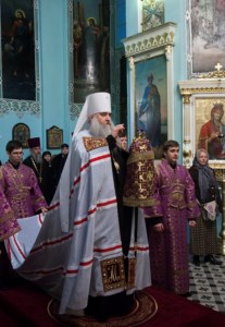 Всенощное бдение в храме в честь Сошествия Святого Духа г.Саратова