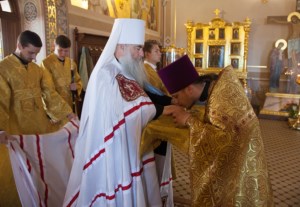 Божественная литургия в Свято-Троицком кафедральном соборе г.Саратова