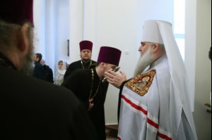 Божественная литургия в храме во имя святого равноапостольного великого князя Владимира г. Саратова