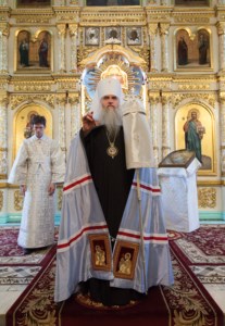 Божественная литургия в храме в честь Сошествия Святого Духа г. Саратова