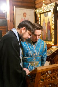 Божественная литургия в храме в честь Сретения Господня г.Саратова
