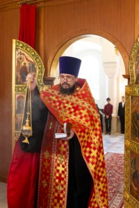 Всенощное бдение на Архиерейском подворье — храме в честь иконы Божией Матери «Утоли моя печали» г. Саратова