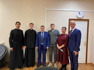 Представители и гость епархии встретились с проректором СГУ