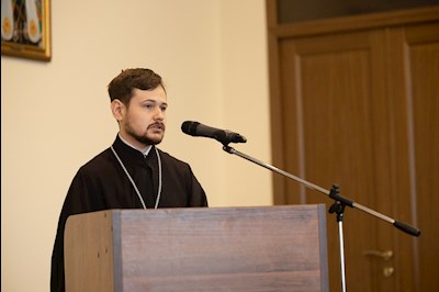 Митрополит Игнатий принял участие в защите выпускных квалификационных работ магистров в СПДС