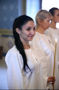 Крещальная литургия в Свято-Троицком соборе Саратова