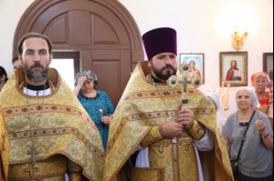 Великое освящение храма в честь святого благоверного князя Михаила Черниговского и боярина его Феодора г. Саратова