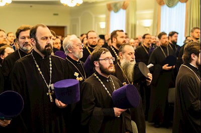 Митрополит Игнатий возглавил ежегодное Епархиальное собрание духовенства Саратовской епархии