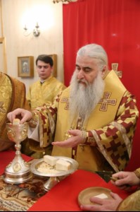 Божественная литургия в храме в честь иконы Божией Матери «Скоропослушница» г. Шиханы Вольского района