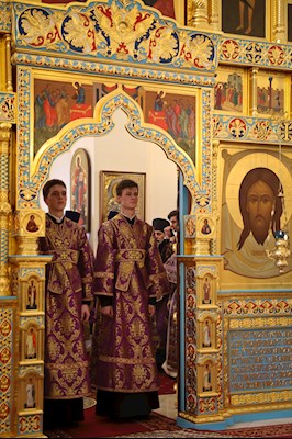 Литургия Преждеосвященных Даров в Свято-Алексиевском женском монастыре г. Саратова