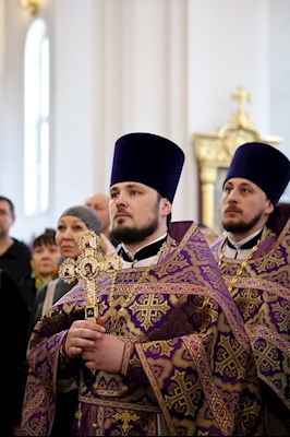 Литургия святителя Василия Великого в Георгиевском храме г. Саратова