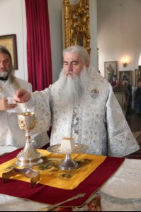Божественная литургия в храме во имя Архангела Михаила с. Михайловка Саратовского района