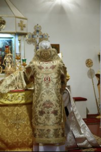 Божественная литургия в храме в честь Покрова Пресвятой Богородицы р.п. Новые Бурасы