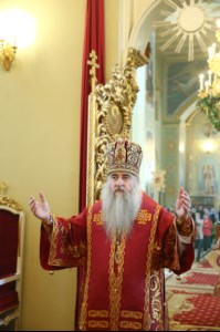 Божественная литургия в храме в честь Покрова Пресвятой Богородицы г. Саратова