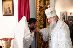 Божественная литургия в храме во имя Архангела Михаила с. Михайловка Саратовского района
