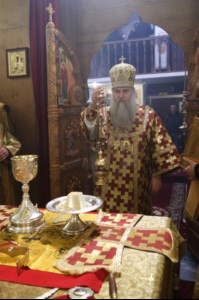 Божественная литургия в храме во имя святителя и чудотворца Николая на Елшанском кладбище г. Саратова