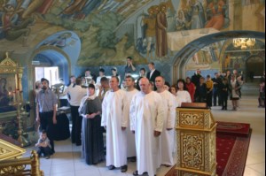 Крещальная литургия в Свято-Троицком кафедральном соборе г.Саратова
