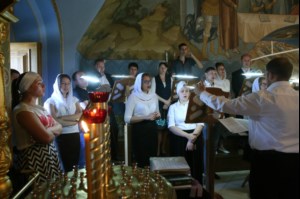 Крещальная литургия в Свято-Троицком кафедральном соборе г.Саратова