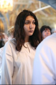 Крещальная литургия в Свято-Троицком кафедральном соборе г.Саратова