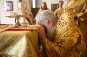 Божественная литургия и вечерня с чином прощения в Свято-Троицком кафедральном соборе г. Вольска