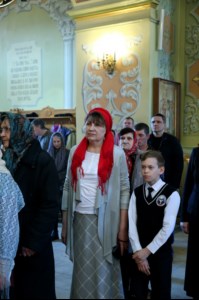 Божественная литургия в храме в честь Покрова Пресвятой Богородицы г. Саратова