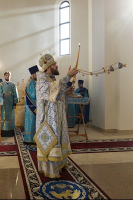 Митрополит Игнатий совершил Божественную литургию в храме святого апостола и евангелиста Иоанна Богослова с. Казанла Базарно-Карабулакского района