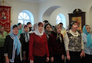 Божественная литургия в храме в честь иконы Божией Матери «Скоропослушница» гор.Шиханы Вольского района