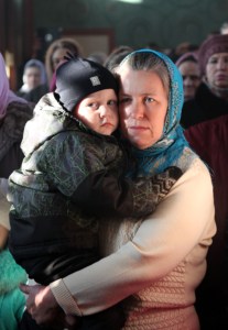 Божественная литургия в Крестовоздвиженском храме г. Хвалынска