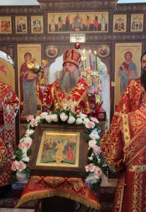 Божественная литургия в храме во имя святого апостола и евангелиста Иоанна Богослова г.Саратова