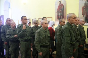 Божественная литургия в храме во имя мучениц Веры, Надежды, Любови и матери их Софии поселка Светлый Татищевского района