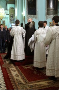 В праздник Крещения Господня Митрополит Лонгин совершил Божественную литургию и Чин Великого освящения воды
