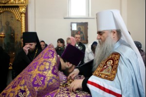 Божественная литургия в храме во имя святого великомученика Георгия Победоносца г.Саратова