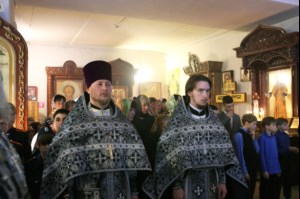 Литургия Преждеосвященных Даров в храме во имя святителя Тихона, Епископа Воронежского, Задонского чудотворца г.Саратова