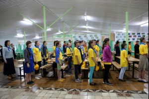 В православном лагере «Солнечный» прошло торжественное открытие первой смены