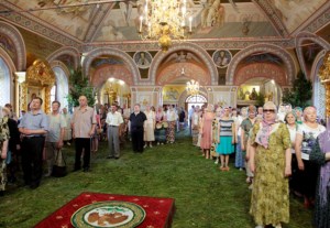 Всенощное бдение в Свято-Троицком кафедральном соборе г. Саратова
