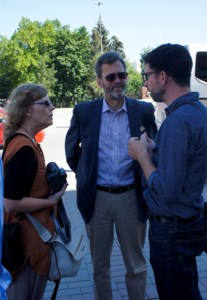 Вокалисты сводного русско-американского мужского хора побывали на обзорной экскурсии по Саратову